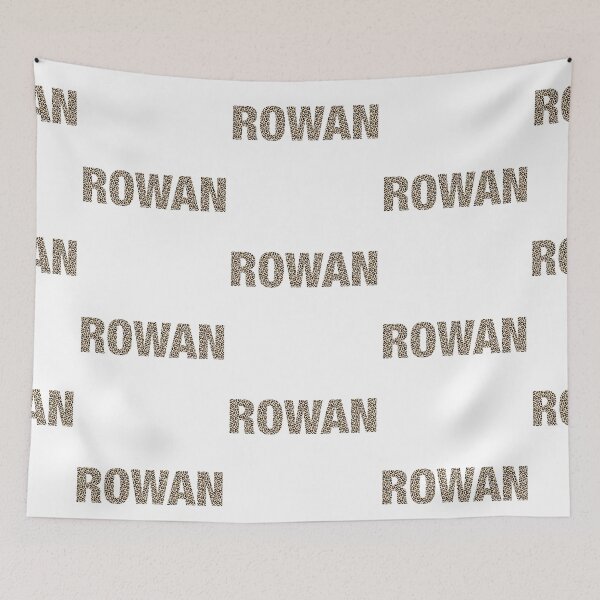 Item preview, Rowan name Rowan leopard pattern my name is Rowan gift birthday holiday anniversary Essential Inspiration Joy Mood Funny designed and sold by DesignByHeartUK.