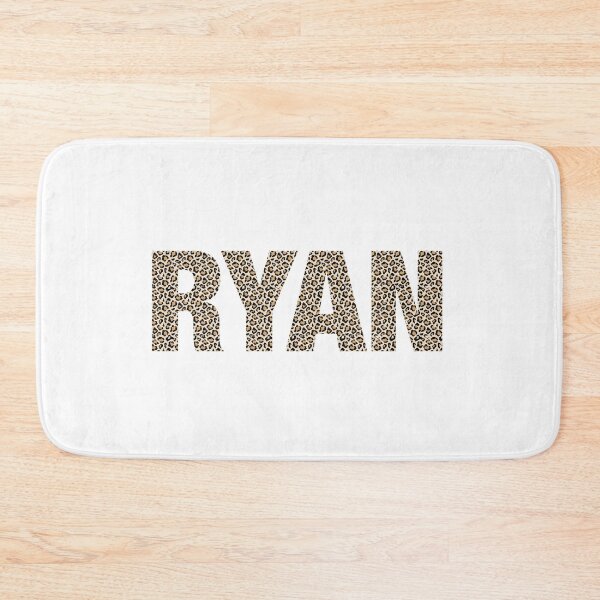 Item preview, Ryan name Ryan leopard pattern my name is Ryan gift birthday holiday anniversary Essential Inspiration Joy Mood Funny designed and sold by DesignByHeartUK.