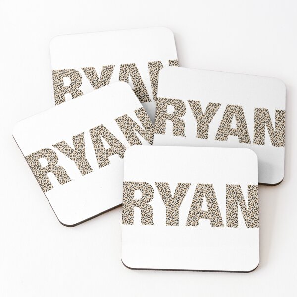 Item preview, Ryan name Ryan leopard pattern my name is Ryan gift birthday holiday anniversary Essential Inspiration Joy Mood Funny designed and sold by DesignByHeartUK.