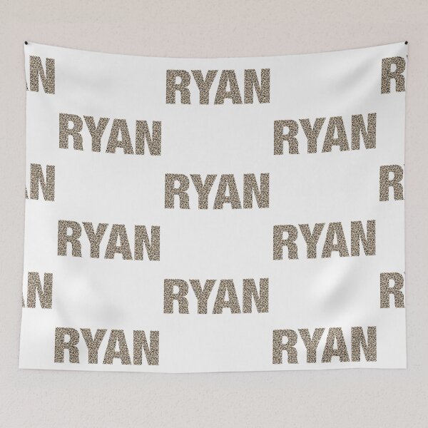 Item preview, Ryan name Ryan leopard pattern my name is Ryan gift birthday holiday anniversary Essential Inspiration Joy Mood Funny designed and sold by DesignByHeartUK.