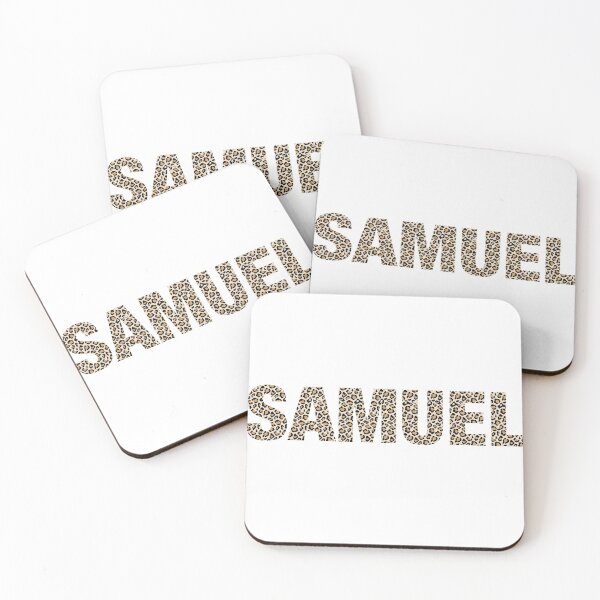 Item preview, Samuel name Samuel leopard pattern my name is Samuel gift birthday holiday anniversary Essential Inspiration Joy Mood Funny designed and sold by DesignByHeartUK.