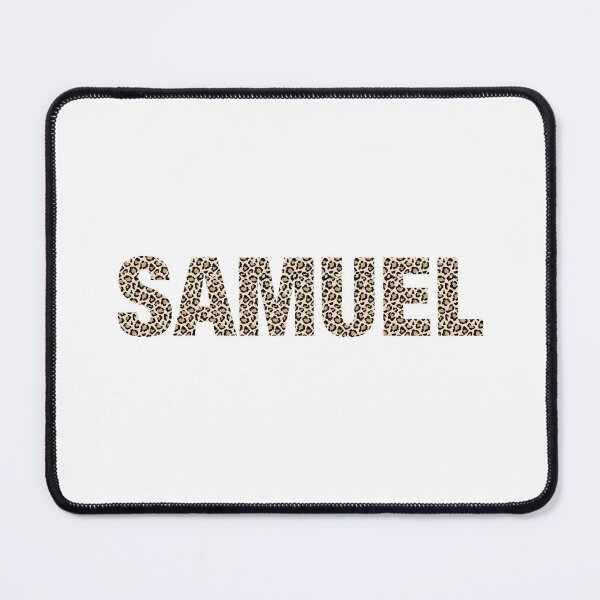 Item preview, Samuel name Samuel leopard pattern my name is Samuel gift birthday holiday anniversary Essential Inspiration Joy Mood Funny designed and sold by DesignByHeartUK.