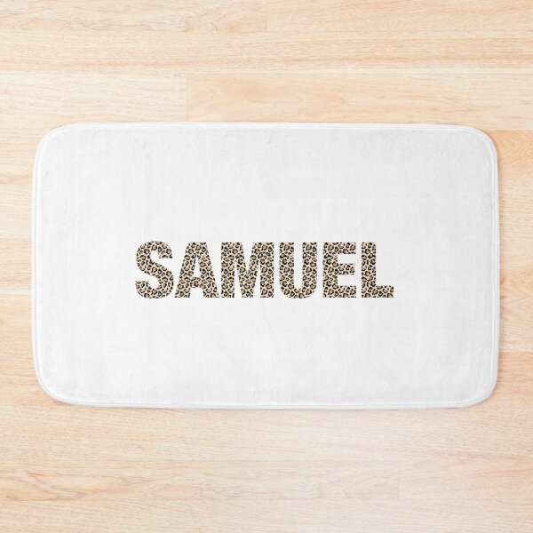 Item preview, Samuel name Samuel leopard pattern my name is Samuel gift birthday holiday anniversary Essential Inspiration Joy Mood Funny designed and sold by DesignByHeartUK.