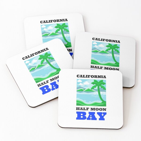 Item preview, Half Moon Bay California T-Shirt/Sticker designed and sold by BestCoolStuff.