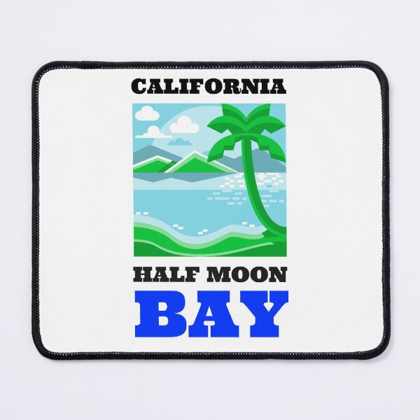 Item preview, Half Moon Bay California T-Shirt/Sticker designed and sold by BestCoolStuff.