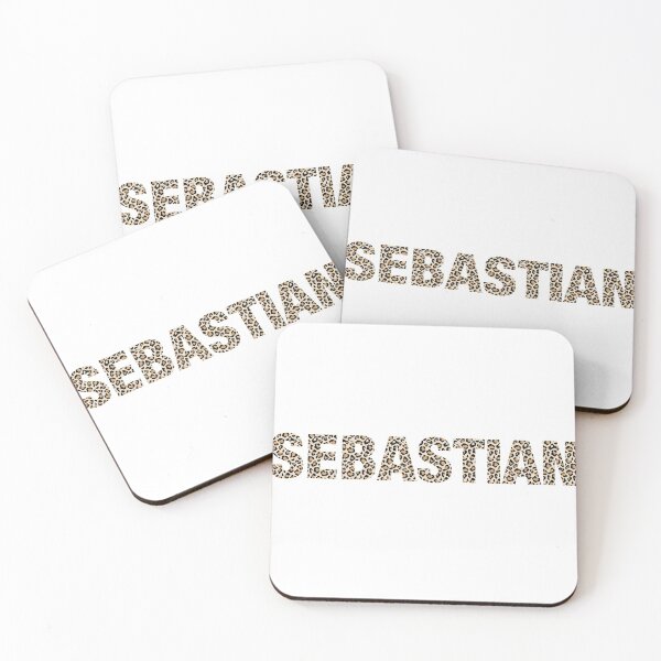 Item preview, Sebastian name Sebastian leopard pattern my name is Sebastian gift birthday holiday anniversary Essential Inspiration Joy Mood Funny designed and sold by DesignByHeartUK.