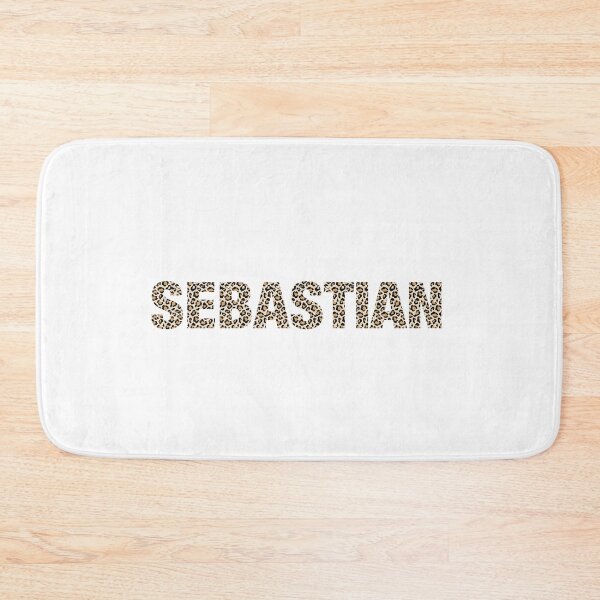 Item preview, Sebastian name Sebastian leopard pattern my name is Sebastian gift birthday holiday anniversary Essential Inspiration Joy Mood Funny designed and sold by DesignByHeartUK.