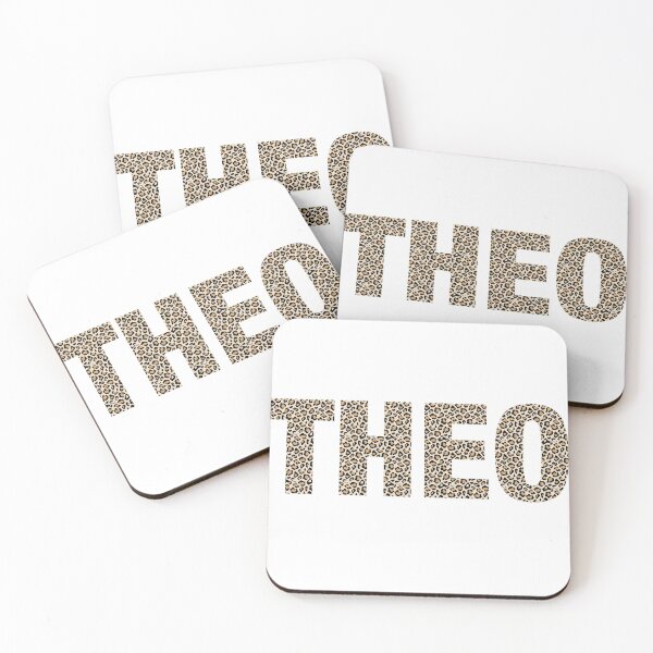 Item preview, Theo name Theo leopard pattern my name is Theo gift birthday holiday anniversary Essential Inspiration Joy Mood Funny designed and sold by DesignByHeartUK.