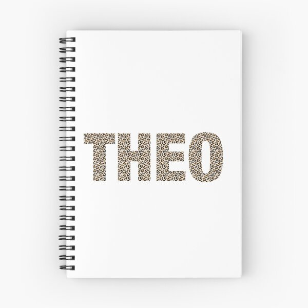Item preview, Theo name Theo leopard pattern my name is Theo gift birthday holiday anniversary Essential Inspiration Joy Mood Funny designed and sold by DesignByHeartUK.