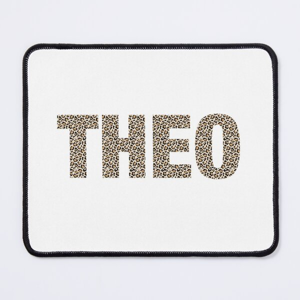 Item preview, Theo name Theo leopard pattern my name is Theo gift birthday holiday anniversary Essential Inspiration Joy Mood Funny designed and sold by DesignByHeartUK.