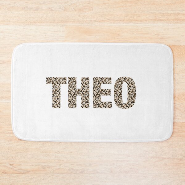 Item preview, Theo name Theo leopard pattern my name is Theo gift birthday holiday anniversary Essential Inspiration Joy Mood Funny designed and sold by DesignByHeartUK.