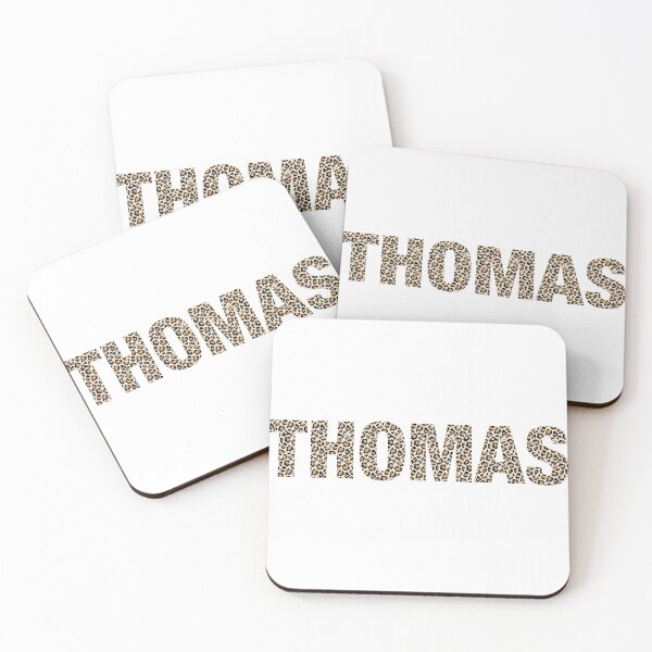 Item preview, Thomas name Thomas leopard pattern my name is Thomas gift birthday holiday anniversary Essential Inspiration Joy Mood Funny designed and sold by DesignByHeartUK.