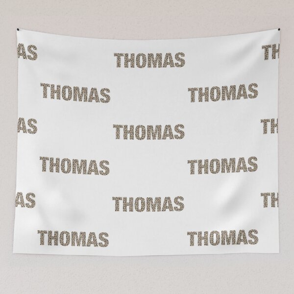 Item preview, Thomas name Thomas leopard pattern my name is Thomas gift birthday holiday anniversary Essential Inspiration Joy Mood Funny designed and sold by DesignByHeartUK.
