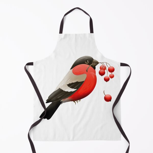 Item preview, Red Robin Bird with Berries. Vibrant Red Bird and Berries designed and sold by silviaol.