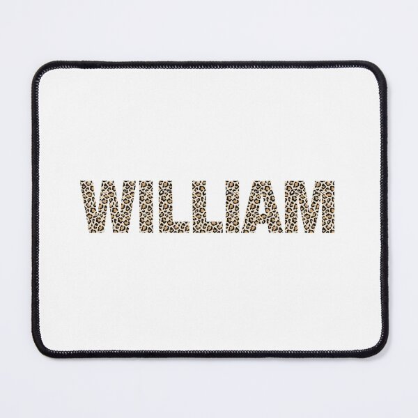 Item preview, William name William leopard pattern my name is William gift birthday holiday anniversary Essential Inspiration Joy Mood Funny designed and sold by DesignByHeartUK.
