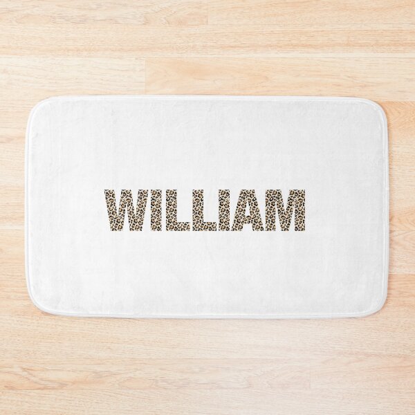 Item preview, William name William leopard pattern my name is William gift birthday holiday anniversary Essential Inspiration Joy Mood Funny designed and sold by DesignByHeartUK.