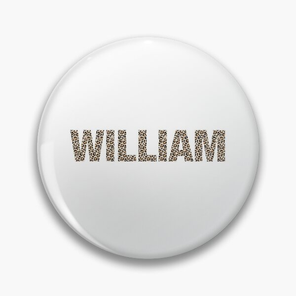 Item preview, William name William leopard pattern my name is William gift birthday holiday anniversary Essential Inspiration Joy Mood Funny designed and sold by DesignByHeartUK.