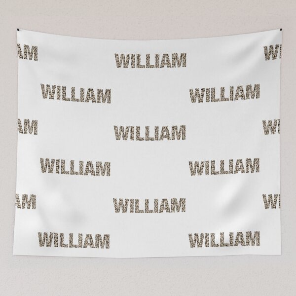 Item preview, William name William leopard pattern my name is William gift birthday holiday anniversary Essential Inspiration Joy Mood Funny designed and sold by DesignByHeartUK.