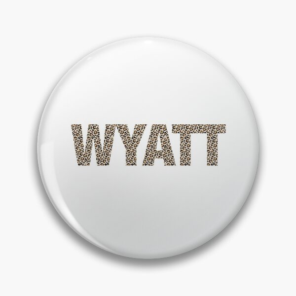 Item preview, Wyatt name Wyatt leopard pattern my name is Wyatt gift birthday holiday anniversary Essential Inspiration Joy Mood Funny designed and sold by DesignByHeartUK.