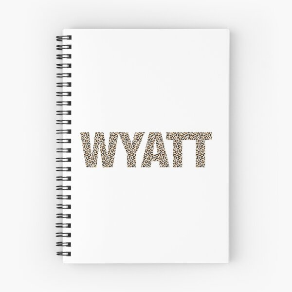 Item preview, Wyatt name Wyatt leopard pattern my name is Wyatt gift birthday holiday anniversary Essential Inspiration Joy Mood Funny designed and sold by DesignByHeartUK.