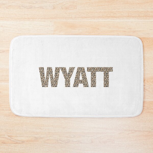 Item preview, Wyatt name Wyatt leopard pattern my name is Wyatt gift birthday holiday anniversary Essential Inspiration Joy Mood Funny designed and sold by DesignByHeartUK.