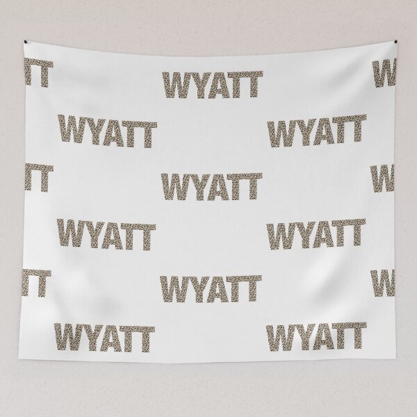 Item preview, Wyatt name Wyatt leopard pattern my name is Wyatt gift birthday holiday anniversary Essential Inspiration Joy Mood Funny designed and sold by DesignByHeartUK.