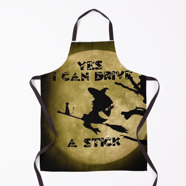 Item preview, Yes I Can Drive A Stick Halloween Funny Witch And Bronze Moon designed and sold by LuckyKermit.