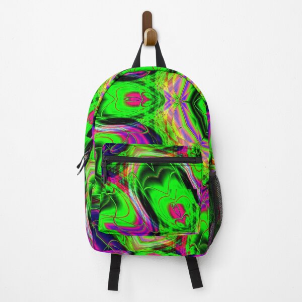 Item preview, Abstract Green, Pink & Black Fractal Flower designed and sold by SXW Designs.