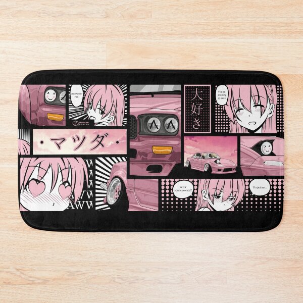 Item preview, Anime Stance Mazda Mx-5 Tonikaku Kawaii Yuzaki Tsukasa mouse pad designed and sold by Dygus.ART.