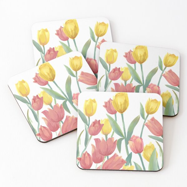 Item preview, Red and yellow tulips designed and sold by elinorapricot.