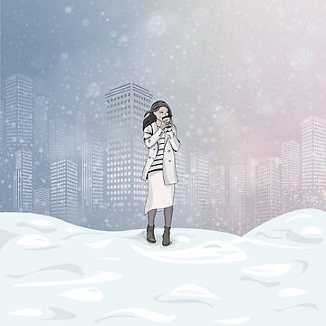Artwork thumbnail, Winter Morning in a Big City by mirunasfia
