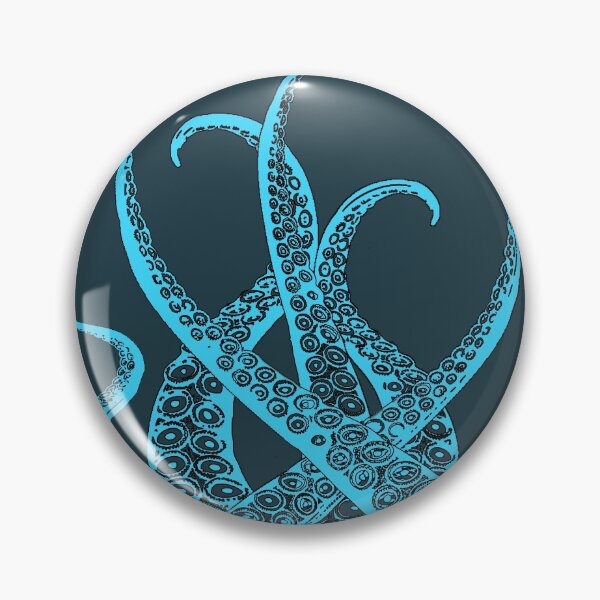 Item preview, Octopus Tentacles in Dark Turquoise background designed and sold by greenflashwear.
