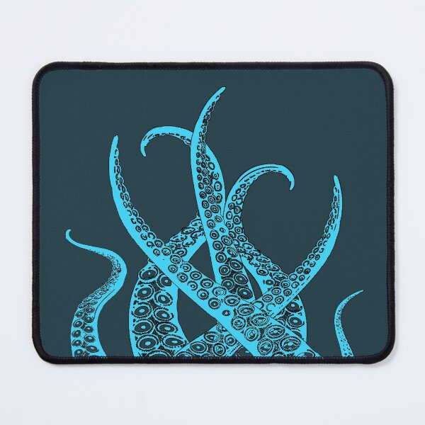 Item preview, Octopus Tentacles in Dark Turquoise background designed and sold by greenflashwear.