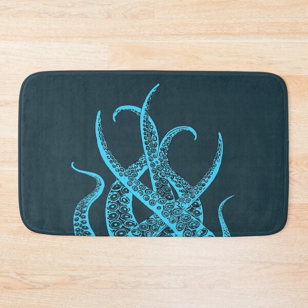 Item preview, Octopus Tentacles in Dark Turquoise background designed and sold by greenflashwear.