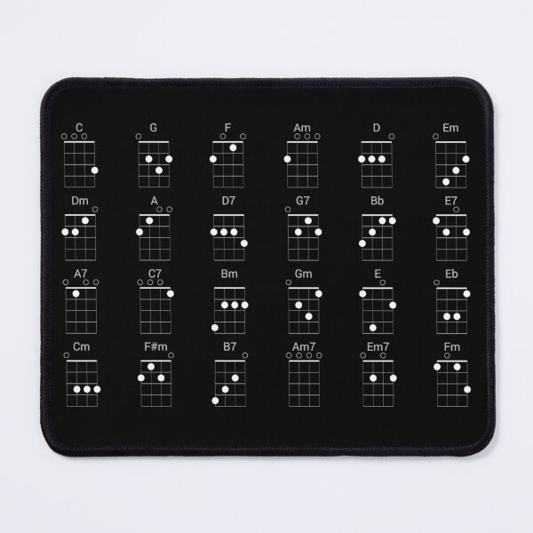 Item preview, 24 Common Ukulele Chords Chart - Cheat Sheet for Uke Players designed and sold by UkeAlong.
