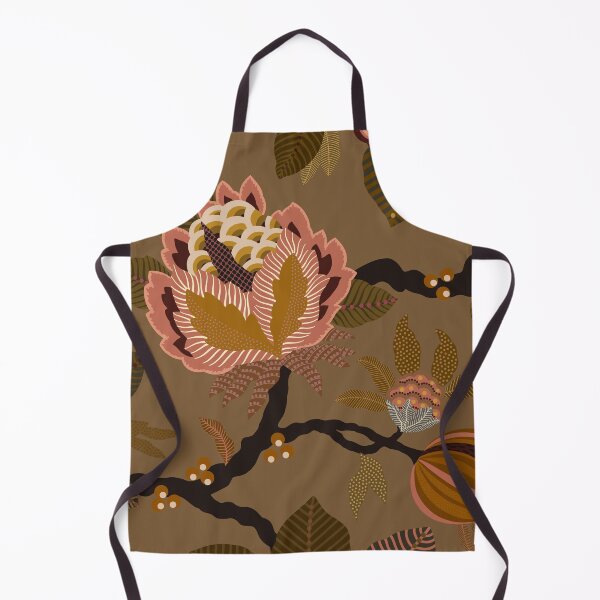 Item preview, Salmon Floral - Raw umber designed and sold by Sarah Thorpe Designs .