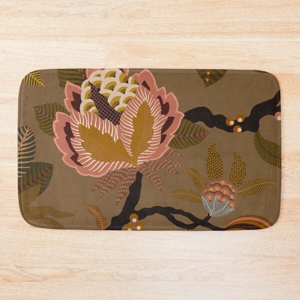 Item preview, Salmon Floral - Raw umber designed and sold by Sarah Thorpe Designs .