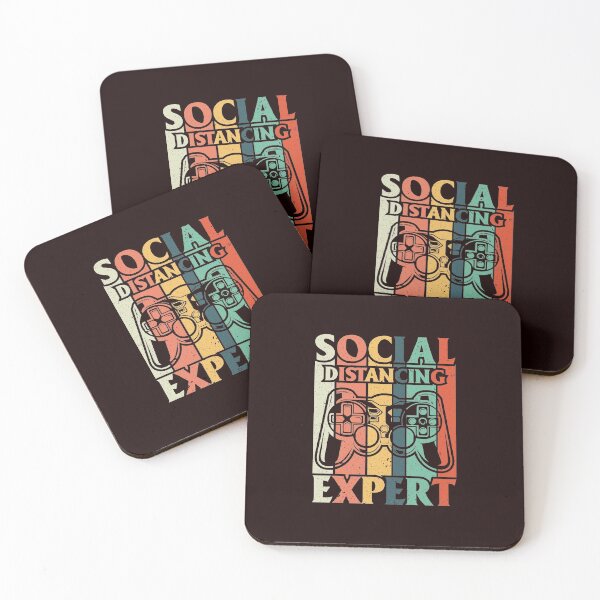 Item preview, Social Distancing Expert - Funny Gaming Tee designed and sold by StreetShirts1.