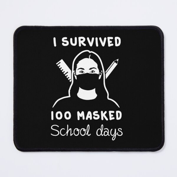 Item preview, I Survived 100 Masked School Days Shirt, 100 days of school for her designed and sold by TeeHDesigner.