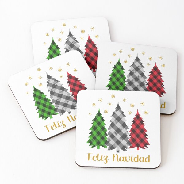 Item preview, Feliz Navidad Holiday Saying With Mexican Flag Colored Christmas Trees Pijamas Navideña Familiar  designed and sold by Bad Kitty Designz.