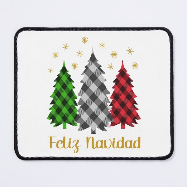 Item preview, Feliz Navidad Holiday Saying With Mexican Flag Colored Christmas Trees Pijamas Navideña Familiar  designed and sold by Bad Kitty Designz.