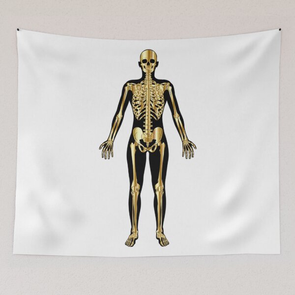 Item preview, Golden Bones, Black and Gold Skeleton designed and sold by silviaol.