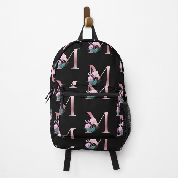 Item preview, Pink Letter M With Abstract Tropical Flowers and Leaves. Floral Letter M designed and sold by silviaol.