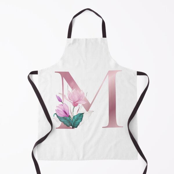 Item preview, Pink Letter M With Abstract Tropical Flowers and Leaves. Floral Letter M designed and sold by silviaol.