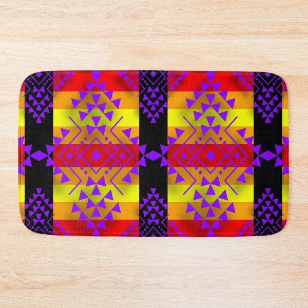 Item preview, Purple / Black Fire Geometric Native Print designed and sold by JMWCD.