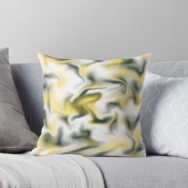 Item preview, Yellow and dark green spring colors fluid designed and sold by elinorapricot.