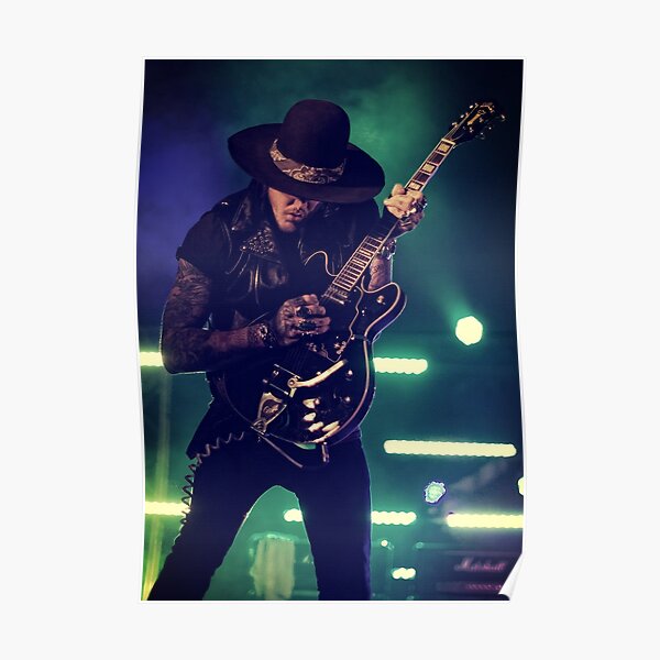 Concert Live Playing Guitar Poster