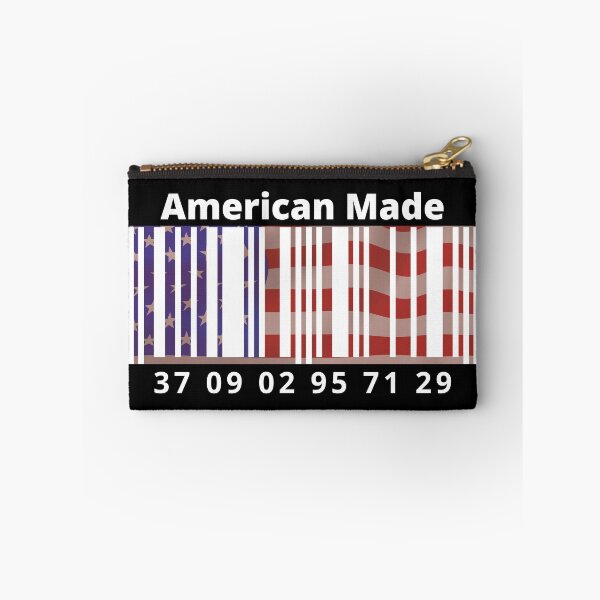 Item preview, American Made Flag Barcode Design with longitude and latitude designed and sold by Tassie-Tiger.