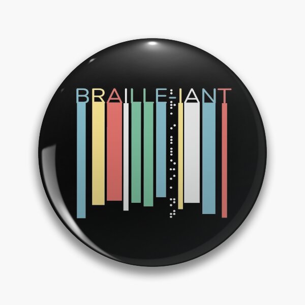 Item preview, Braille-iant Brilliant Retro Color Palette Visually Impaired designed and sold by tshirtworld.
