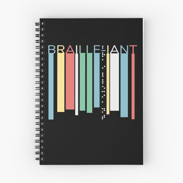 Item preview, Braille-iant Brilliant Retro Color Palette Visually Impaired designed and sold by tshirtworld.